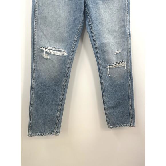 SLVRLAKE Distressed Virgina Slim Jean Size 28 - Picture 3 of 7